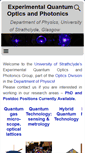 Mobile Screenshot of photonics.phys.strath.ac.uk