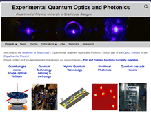 Tablet Screenshot of photonics.phys.strath.ac.uk