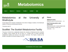 Tablet Screenshot of metabolomics.strath.ac.uk
