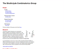 Tablet Screenshot of combinatorics.cis.strath.ac.uk